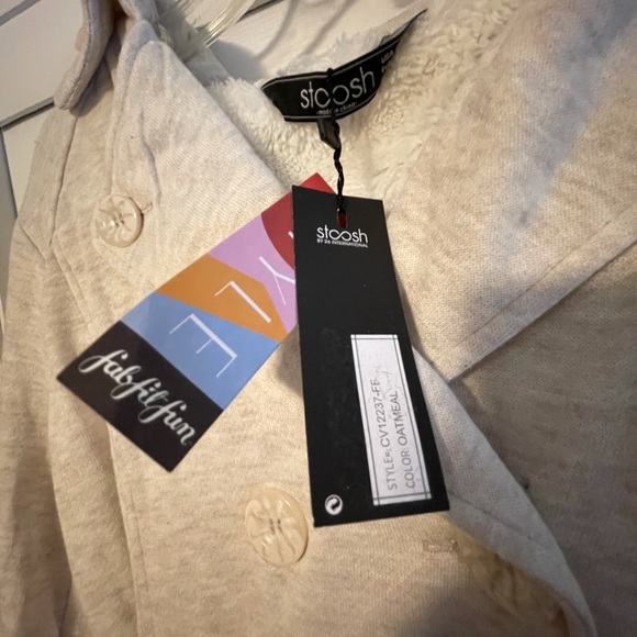 NWT Lined fleece pea coat - Picture 8 of 9